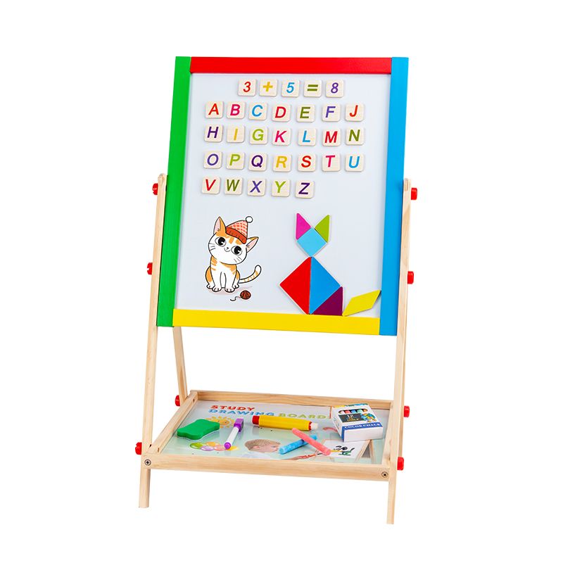Double-Sided Wooden Drawing Easel